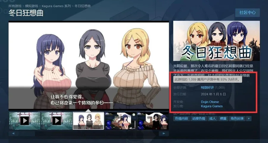 冬日狂想曲 冬日狂想曲汉化版下载PC版 封面图